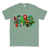 Sage christmas trees with soccer Classic Tee - Zillion Design Studio