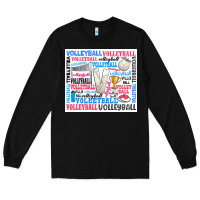 Black volleyball Long Sleeve Tee - Zillion Design Studio