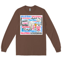 Chestnut volleyball Long Sleeve Tee - Zillion Design Studio