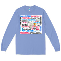 Colony Blue volleyball Long Sleeve Tee - Zillion Design Studio