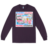 Plum volleyball Long Sleeve Tee - Zillion Design Studio