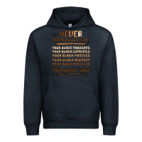 Navy never apologize Urban Hoodie - MaliasSmallBusiness