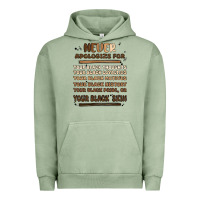 Pigment Oil Green never apologize Urban Hoodie - MaliasSmallBusiness