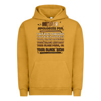 Pigment Peanut Butter never apologize Urban Hoodie - MaliasSmallBusiness