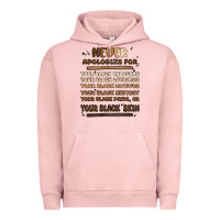 Pigment Salmon never apologize Urban Hoodie - MaliasSmallBusiness