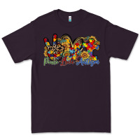 Plum peace love autism Premium Tee - RacoonDesign