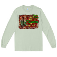 Matcha Merry Christmas Y'all Boots Long Sleeve Tee - RanaPortraitStore