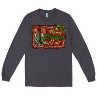 Smoke Merry Christmas Y'all Boots Long Sleeve Tee - RanaPortraitStore