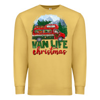 Antique Gold van life christmas Premium Sweatshirt - BundleAndBundleShop