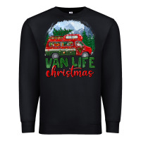 Black van life christmas Premium Sweatshirt - BundleAndBundleShop