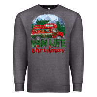 Charcoal Heather van life christmas Premium Sweatshirt - BundleAndBundleShop