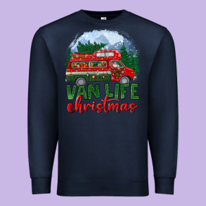 Van Life Christmas Premium Sweatshirt Designed By Bundleandbundleshop