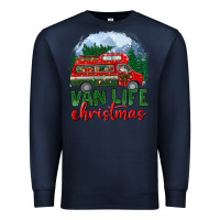 Navy van life christmas Premium Sweatshirt - BundleAndBundleShop