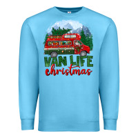 Ocean Blue van life christmas Premium Sweatshirt - BundleAndBundleShop