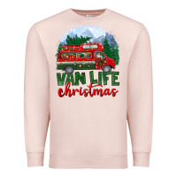 Pale Pink van life christmas Premium Sweatshirt - BundleAndBundleShop
