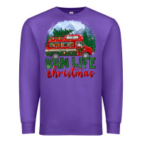 Purple van life christmas Premium Sweatshirt - BundleAndBundleShop