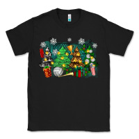 Black christmas trees with volleyball Classic Tee - Zillion Design Studio
