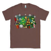Chestnut christmas trees with volleyball Classic Tee - Zillion Design Studio