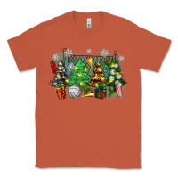 Copper christmas trees with volleyball Classic Tee - Zillion Design Studio
