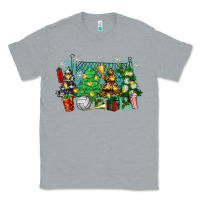 Heather Grey christmas trees with volleyball Classic Tee - Zillion Design Studio