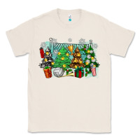 Natural christmas trees with volleyball Classic Tee - Zillion Design Studio