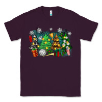 Plum christmas trees with volleyball Classic Tee - Zillion Design Studio