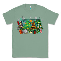 Sage christmas trees with volleyball Classic Tee - Zillion Design Studio