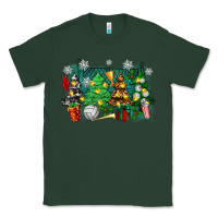 Sports Green christmas trees with volleyball Classic Tee - Zillion Design Studio
