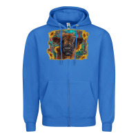 True Royal highland cow calf with western background Zipper Hoodie - RanaPortraitStore