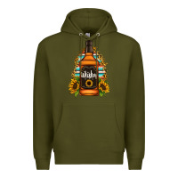 Army Green whiskey bottle Premium Hoodie - Jasminsmagicworld