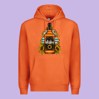 Whiskey Bottle Premium Hoodie Designed By Jasminsmagicworld