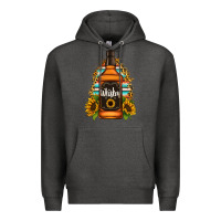 Charcoal Heather whiskey bottle Premium Hoodie - Jasminsmagicworld