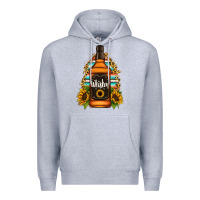 Heather Grey whiskey bottle Premium Hoodie - Jasminsmagicworld