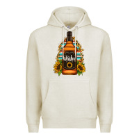Oatmeal Heather whiskey bottle Premium Hoodie - Jasminsmagicworld