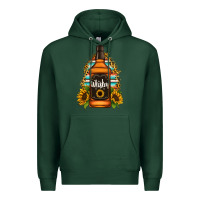 Sports Green whiskey bottle Premium Hoodie - Jasminsmagicworld