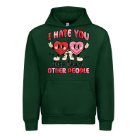 Forest Green i hate you less than other people Urban Hoodie - MaliasSmallBusiness