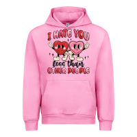 Fuchsia Pink i hate you less than other people Urban Hoodie - MaliasSmallBusiness
