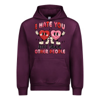 Mauve Wine i hate you less than other people Urban Hoodie - MaliasSmallBusiness
