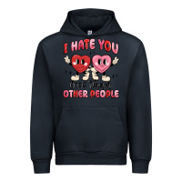 Navy i hate you less than other people Urban Hoodie - MaliasSmallBusiness