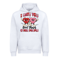 White i hate you less than other people Urban Hoodie - MaliasSmallBusiness
