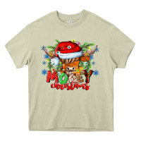 Mossy Mooey Christmas Heavy Core Tee - CowhideDigitalArt