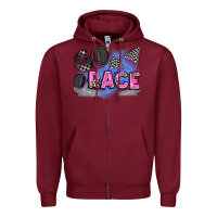 Burgundy go race Zipper Hoodie - Zillion Design Studio