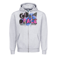 Heather Grey go race Zipper Hoodie - Zillion Design Studio