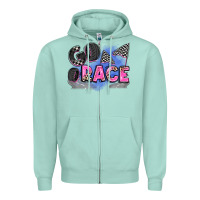 Seafoam go race Zipper Hoodie - Zillion Design Studio