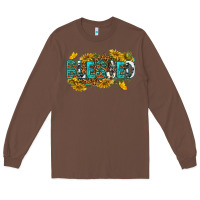 Chestnut blessed Long Sleeve Tee - texasbilliewilder