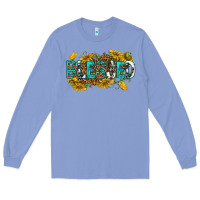 Colony Blue blessed Long Sleeve Tee - texasbilliewilder