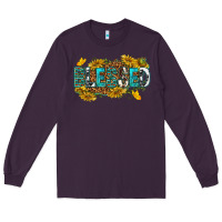 Plum blessed Long Sleeve Tee - texasbilliewilder
