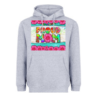Heather Grey proud mom Heavyweight Hoodie - HRA Design Shop