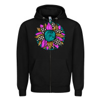 Black race sunflower Zipper Hoodie - Zillion Design Studio