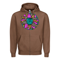 Chestnut race sunflower Zipper Hoodie - Zillion Design Studio
